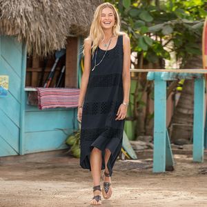 Sundance Eclipse Dress Eyelet A-Line Hi-Low Lined